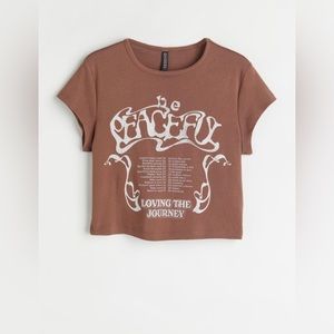 Divided Be Peaceful Crop Top